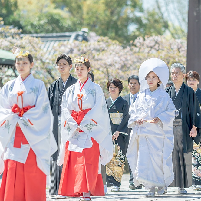 神前結婚式の様子